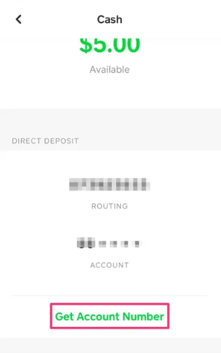 Cash App routing number