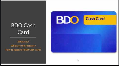 BDO cash card