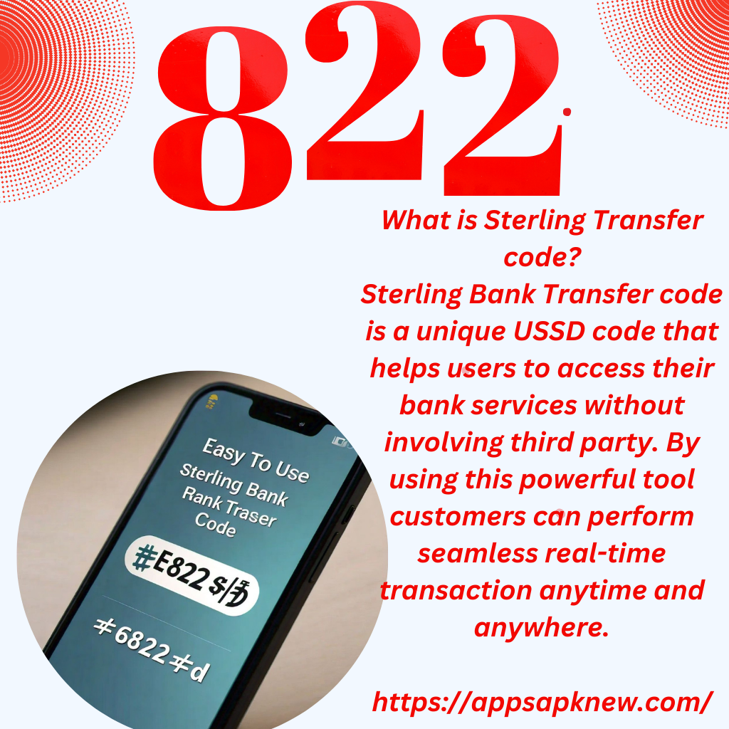 Sterling Bank Transfer Code *822# - Easy Mobile Banking