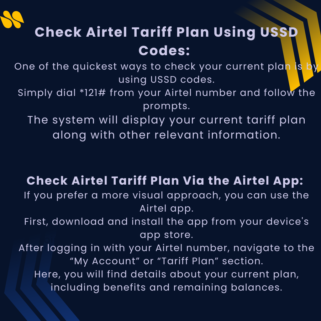 Check Airtel Tariff Plan